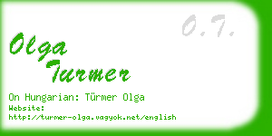 olga turmer business card